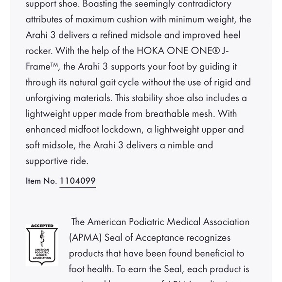 Hoka Arahi 3 Running Shoes - Picture 6 of 6